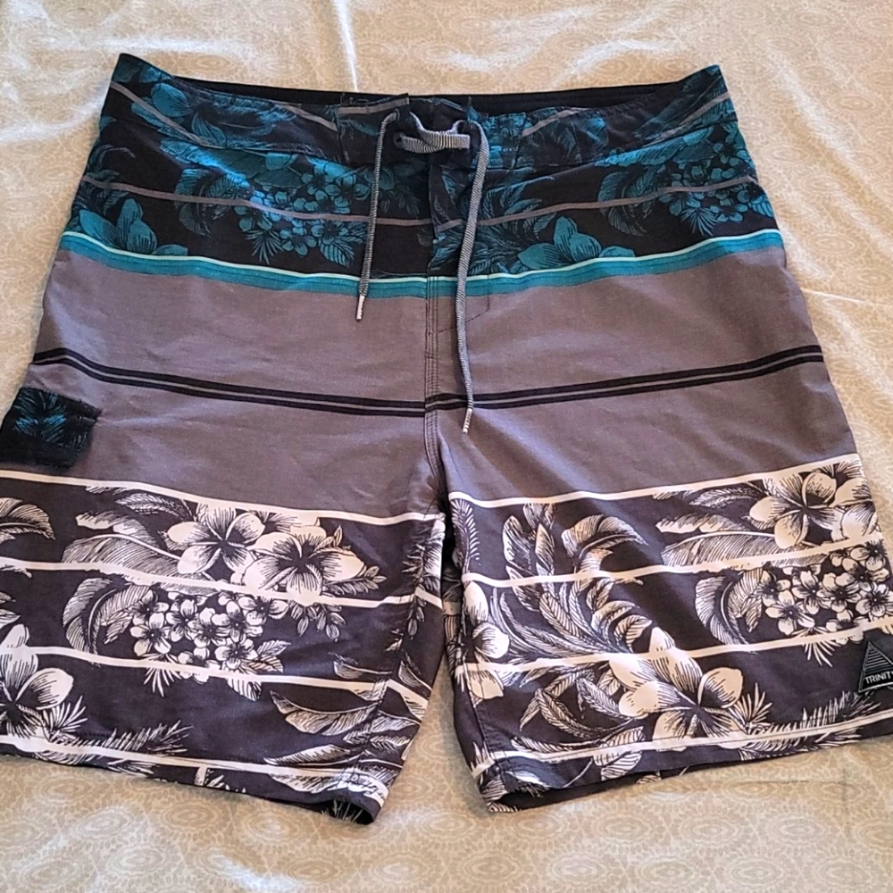 Floral swim trunks